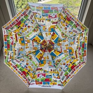Comic Strip Pattern Umbrella - Colorful Rain Shield